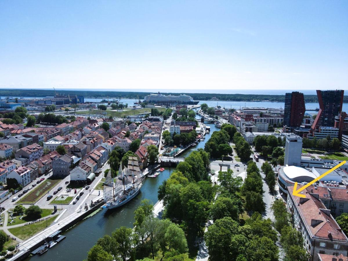 Great View Studio, Self Check In, Free Parking Klaipeda Bagian luar foto