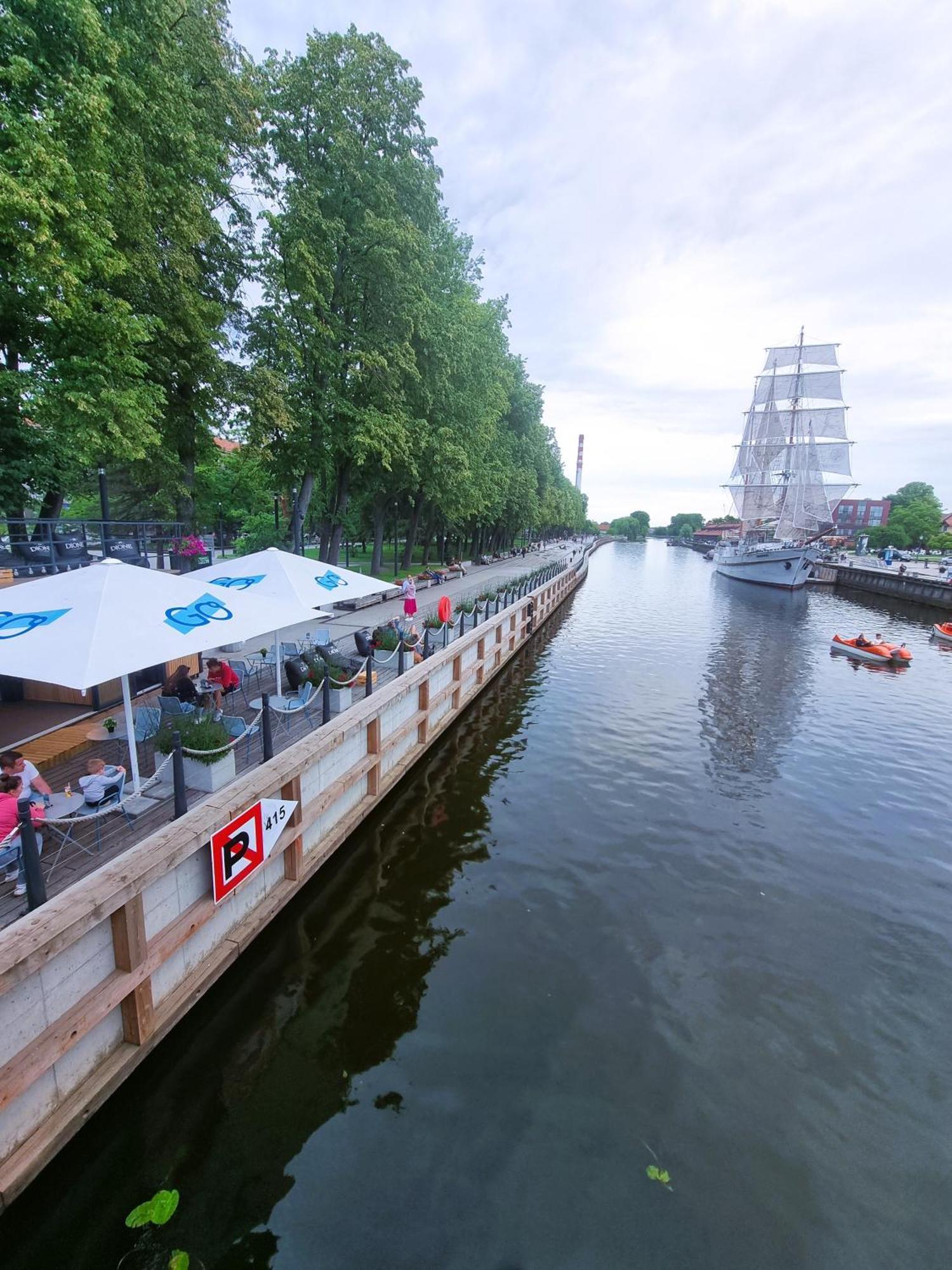 Great View Studio, Self Check In, Free Parking Klaipeda Bagian luar foto