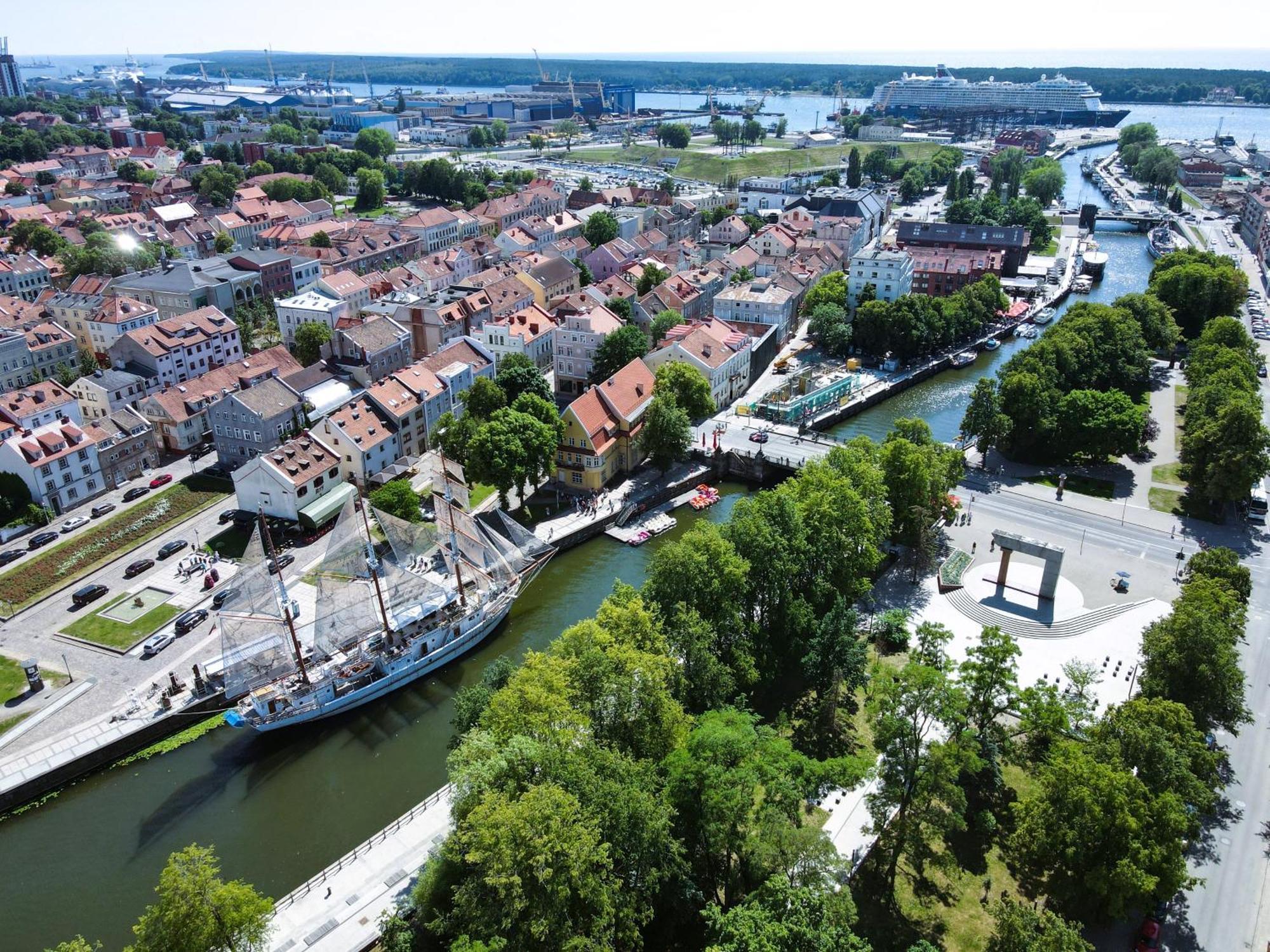 Great View Studio, Self Check In, Free Parking Klaipeda Bagian luar foto